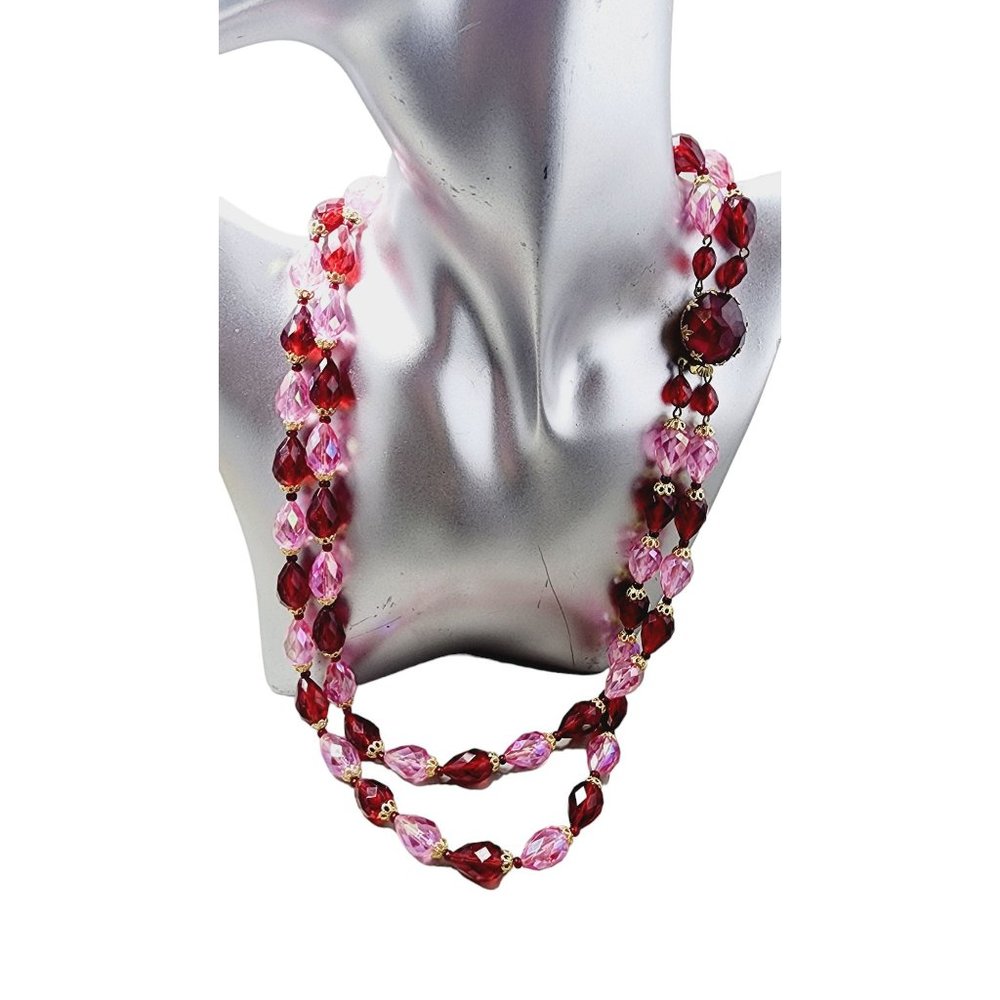 Vintage Signed West Germany Acrylic Necklace (A2970)